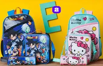 Plaza Vea Set Mochila + Lonchera + Cartuchera Dragon Ball/Hello Kitty oferta