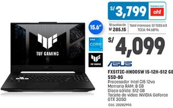 Plaza Vea Asus Laptop 15,6" oferta