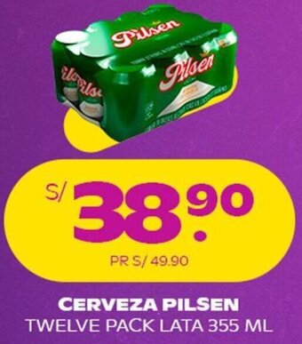 Tambo Cerveza Pilsen Twelve Pack Lata 355ml oferta