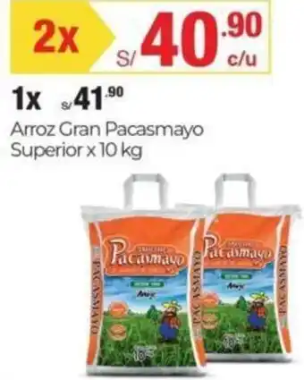 Metro Arroz Gran Pacasmayo Superior 2 x 10kg oferta