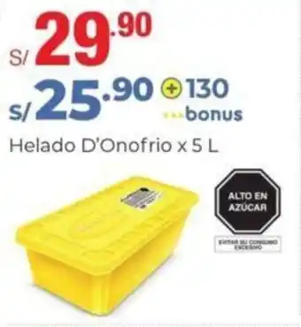 Metro Helado D'Onofrio 5L oferta