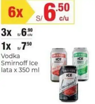 Metro Vodka Smirnoff Ice Lata 6x350ml oferta