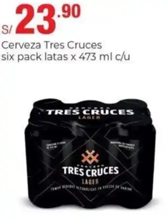 Metro Cerveza Tres Cruces Six Pack Latas 473ml c/u oferta