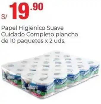 Metro Papel Higiénico Suave Cuidado Completo Plancha de 10 Paquetes x 2uds oferta