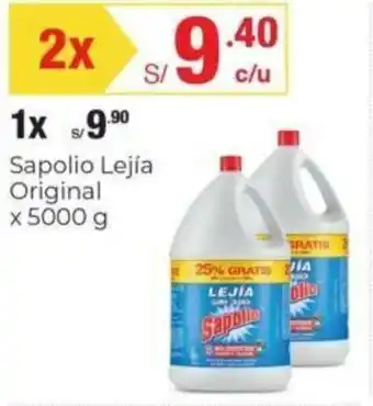 Metro Sapolio Lejía Original 2x5000g oferta
