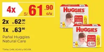 Metro Pañal Huggies Natural Care oferta