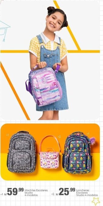 Metro Mochilas Escolares Studio 4 Modelos oferta