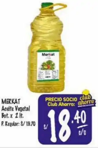 MaxiAhorro Merkat Aceite Vegetal 2L oferta