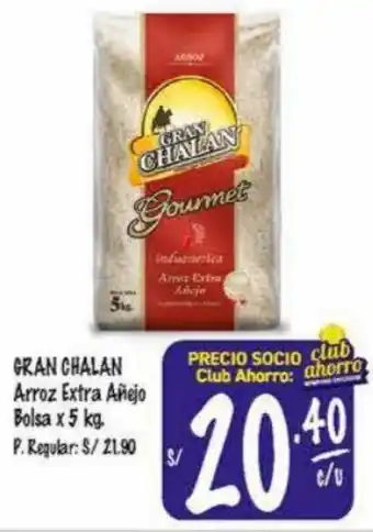 MaxiAhorro Gran Chalan Arroz Extra Añejo Bolsa 5kg oferta