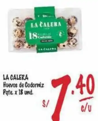 MaxiAhorro La Calera Huevos de Codomiz Pqte 18und oferta