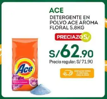 Tottus Detergente Polvo Ace Aroma Floral x 5.8kg oferta