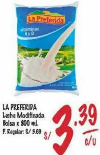 MaxiAhorro La Preferida Leche Modificada Bolsa 800ml oferta