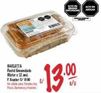 MaxiAhorro Barletta Pastel Encanelado Blister 12und oferta