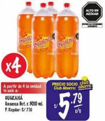 MaxiAhorro Guaraná Gaseosa 3010ml oferta