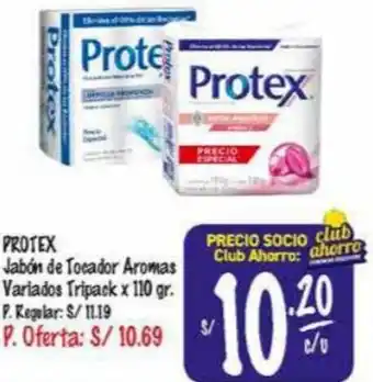 MaxiAhorro Protex Jabón de Tocador Aromas Variados Tripack 110g oferta