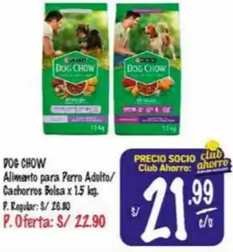 MaxiAhorro Dog Chow Alimento para Perro Adulto/Cachorros Bolsa 1,5kg oferta