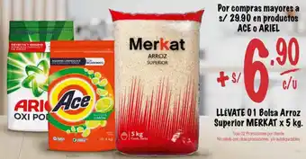 MaxiAhorro Llévate 01 Bolsa Arroz Superior Merkat 5kg oferta