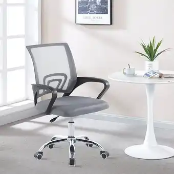 Tottus Silla de oficina con brazos giratoria dark grey oferta