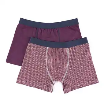 Tottus Pack x2 bóxer hombre talla m vino rojo oferta