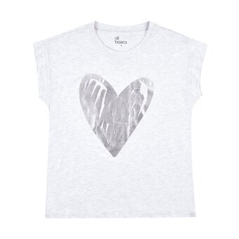 Tottus Polo estampado oversize mujer s gris oferta