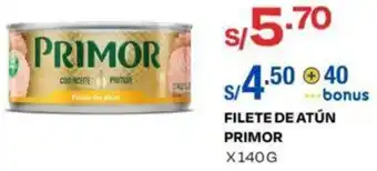 Wong Filete de Atún Primor 140g oferta