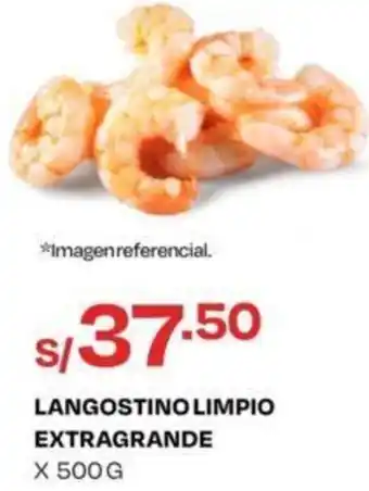 Wong Langostino Limpio Extragrande 500g oferta