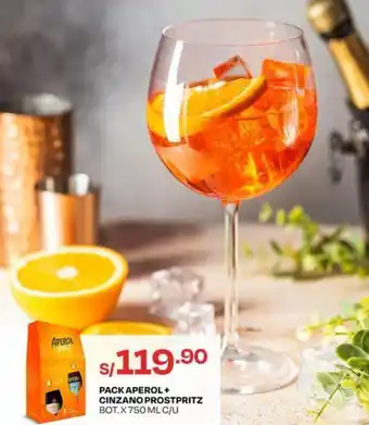 Wong Pack Aperol + Cinzano Prostpritz 750ml oferta