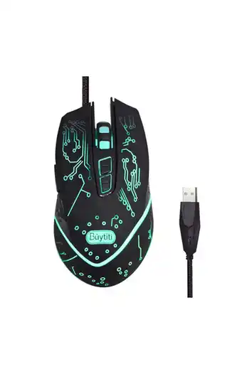 Tiendas EFE Mouse gamer buytiti usb con luz led wb-915 oferta