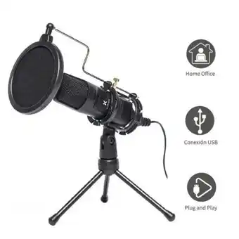 Hiraoka Micrófono con condensador para streaming kuzler ulric-001 oferta