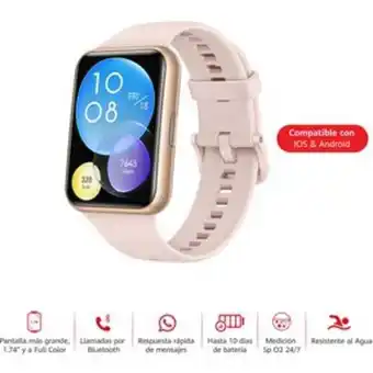 Linio Huawei smartwatch watch fit 2 rosado oferta