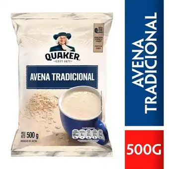 Vivanda Avena tradicional quaker bolsa 500g oferta