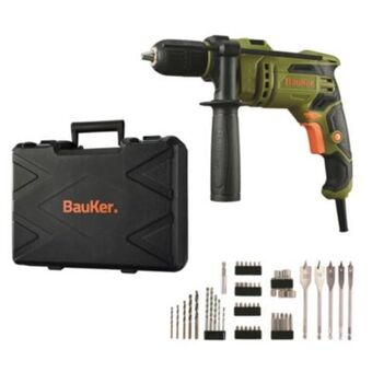 Maestro Set taladro percutor eléctrico 13mm 650w bauker+ 50 accesorios oferta