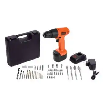 Maestro Taladro atornillador 3/8" 12v inalámbrico black and decker + 50 accesorios oferta