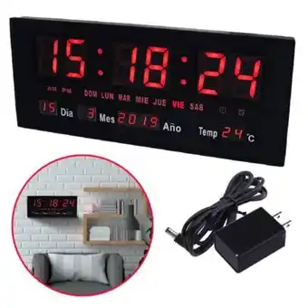 Maestro Reloj digital led pared alarma calendario temperatura oferta