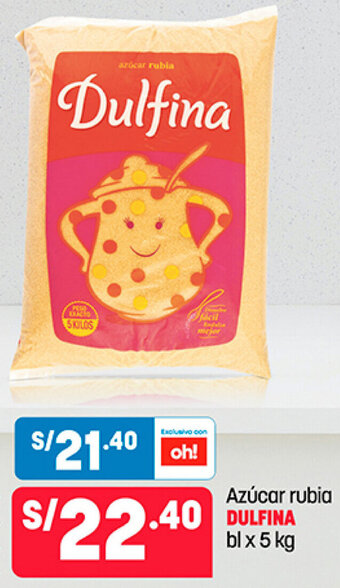 Plaza Vea Azúcar Rubia Dulfina 5kg oferta