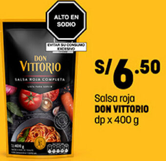 Plaza Vea Salsa Roja Don Vittorio 400g oferta