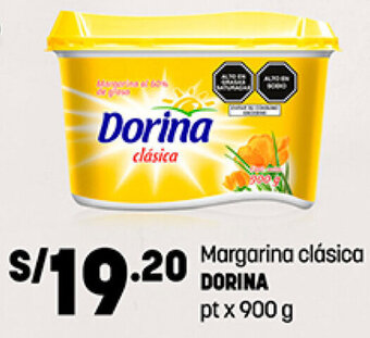 Plaza Vea Margarina Clásica Dorina 900g oferta