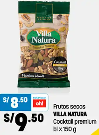 Plaza Vea Frutos Secos Villa Natura Cocktail Premium 150g oferta