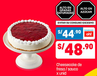 Plaza Vea Cheesecake de Fresa Sauco oferta