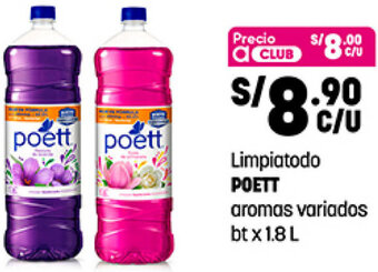 Plaza Vea Limpiatodo Poett Aromas Variados 1,8L oferta