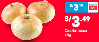 Plaza Vea Cebolla Blanca oferta