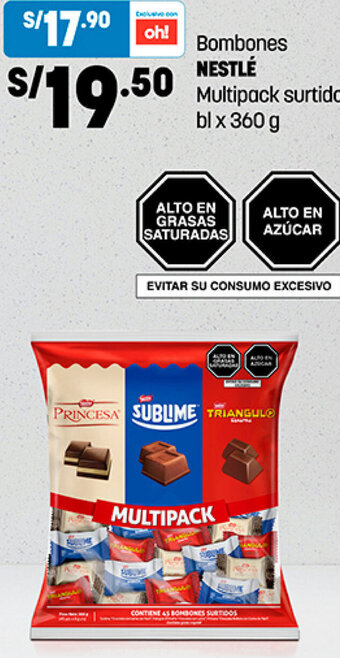 Plaza Vea Bombones Nestlé Multipack Surtido bl x 360g oferta