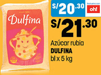 Plaza Vea Azúcar Rubia Dulfina 5kg oferta