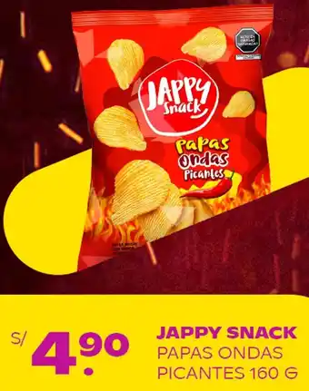 Tambo Jappy Snack Papas Ondas Picantes 160g oferta