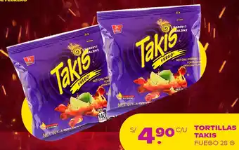 Tambo Tortillas Takis Fuego 85g oferta