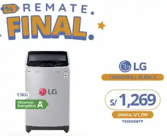Tiendas EFE LG Lavadora / Blanca 13kg oferta