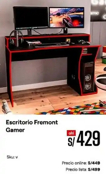 Promart Escritorio Fremont Gamer oferta