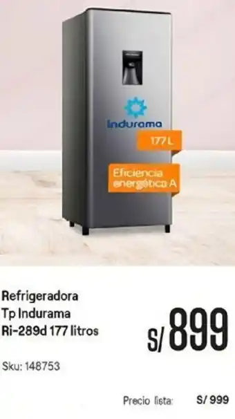 Promart Refrigeradora Tp Indurama Ri-289d 177L oferta