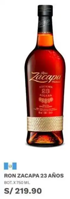 Wong Ron Zacapa 23 Años 750ml oferta