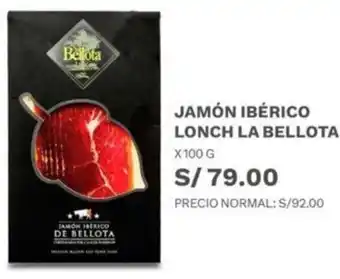 Wong Jamón Ibérico Lonch La Bellota 100g oferta